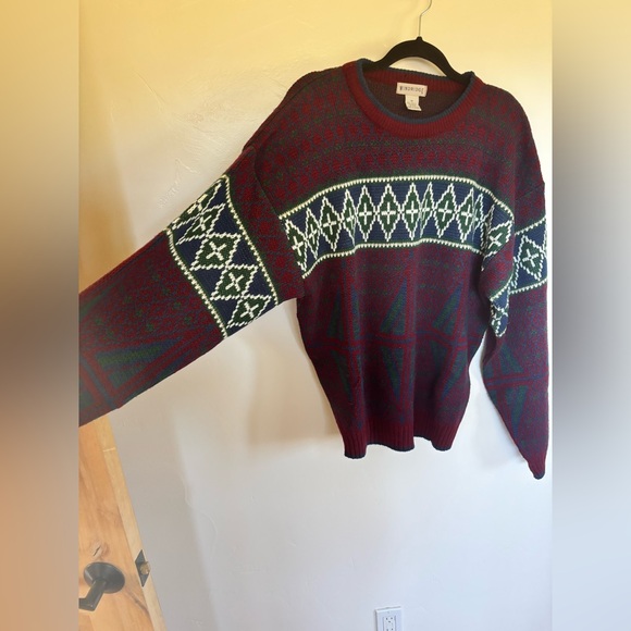 Vintage Windridge Geometric Nordic Sweater – Made in Korea – M (Oversized) - Picture 2 of 7
